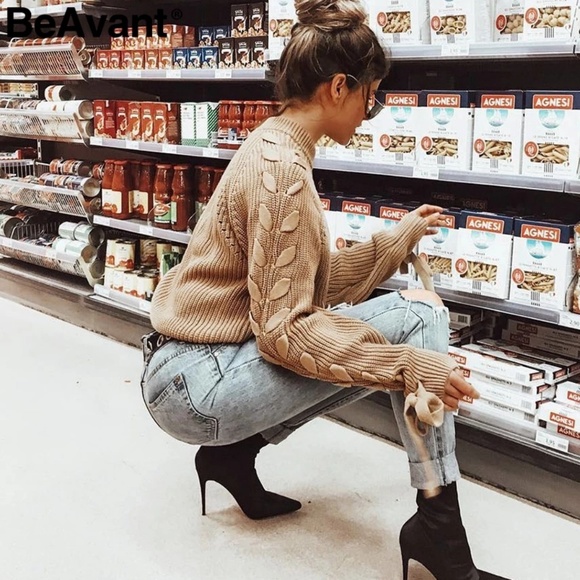 HOST PICK!!! Lace Up Sleeves Knitted Sweater. - Picture 3 of 5